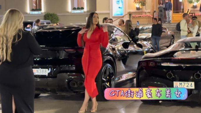街头系列-空气刘海粉色直发的漂亮学生